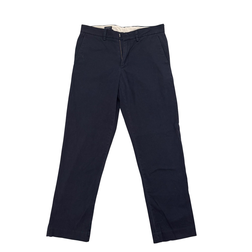 J.Crew Mens Bedford Chino Pants Size 30x30 Blue Navy Casual Preppy Office Work - Picture 1 of 9